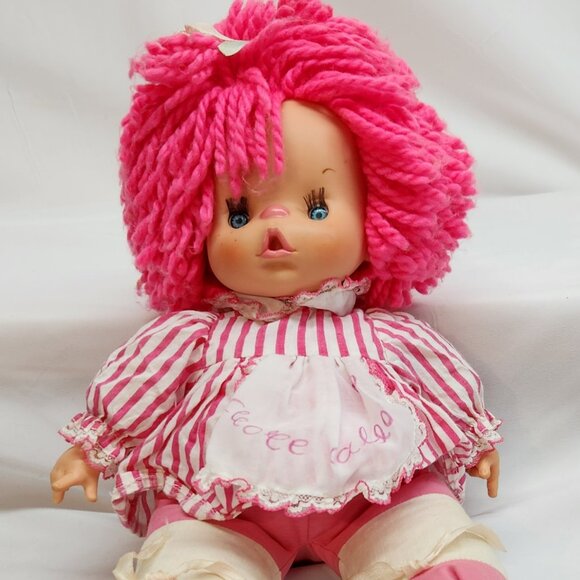 EL GRECO VTG 80's GREEK 15'' PATAPOUF PATAPOUF PLUSH DOLL SOFT TOY Pinkl - Picture 1 of 7